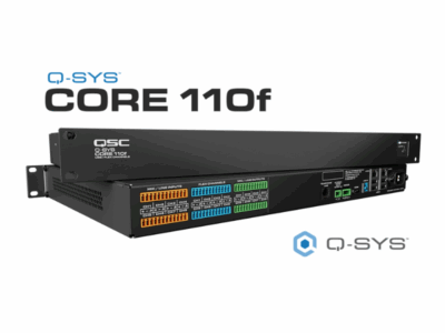 QSC Core 110f – DSP Processor & Controller, 24×24 Dante‑capable Network Audio Solution