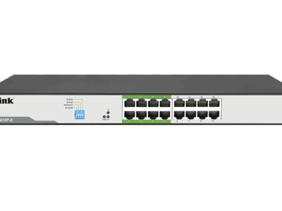 D-Link DGS-F1018P – 16-Port Gigabit PoE Unmanaged Switch (150W PoE Budget)