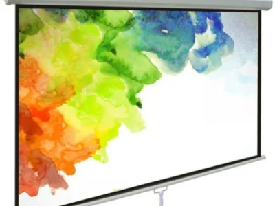 Highview 120-Inch Motorised Projector Screen – Smooth Roll-Down Display for Home & Office Use