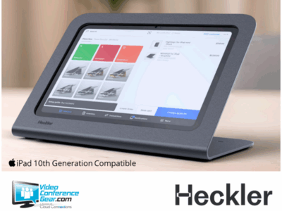 Heckler H760-BG+T519 Low Angle Tablet Dock with PoE – Sleek Docking with Power Over Ethernet