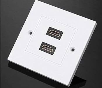 Gigatron WP-128U HDMI + USB Wall Plate – Dual Connectivity Interface for Modern Workspaces
