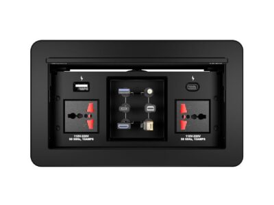 Logic LC‑404N‑19 Large Table-Mounted Cable Cubby