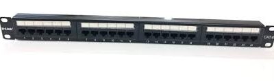 D-Link 24-Port Loaded Patch Panel – CAT6, Rack Mountable