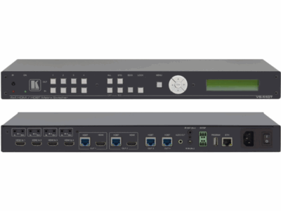 Krammer VS-44DT 4x4 4K60 4:2:0 HDMI/HDBaseT Extended–Reach PoE Matrix Switcher